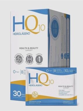 Hidrolageno Q10 Hydrolyzed Collagen Vitamins ZINC Antioxidants Exp 2/26 NEW
